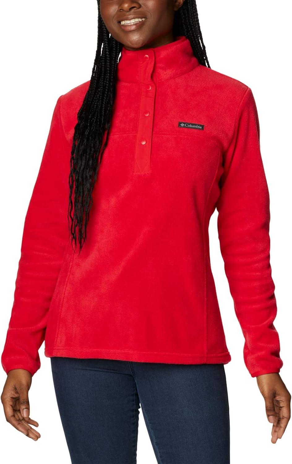 imageColumbia womens Benton Springs 12 Snap PulloverRed Lily