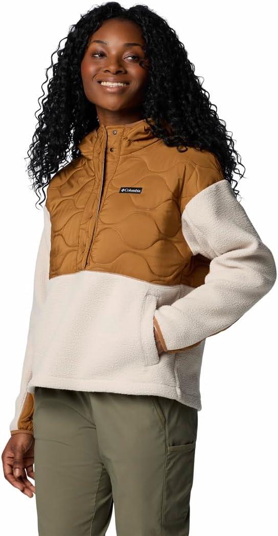 imageColumbia womens Cloud Point Hooded FleeceCamel BrownDark Stone