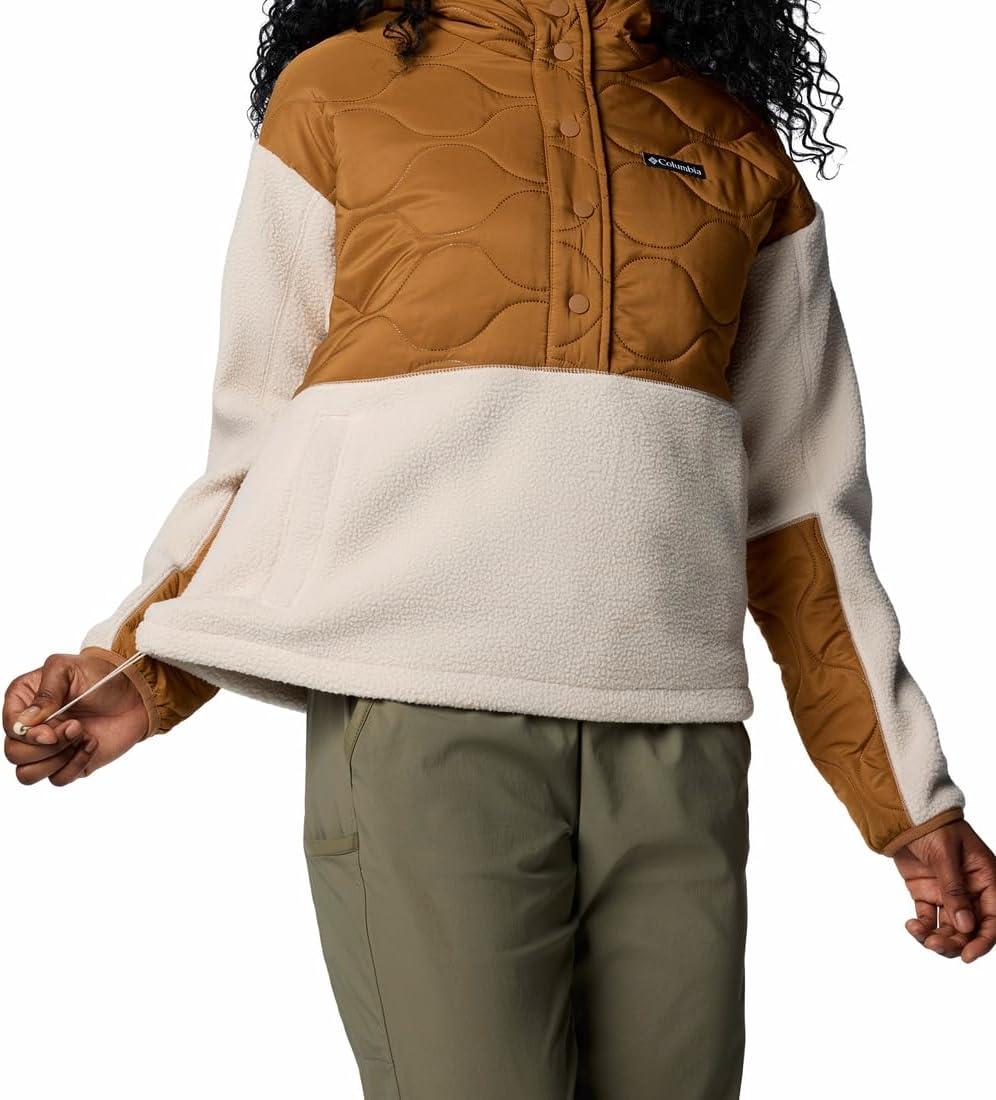imageColumbia womens Cloud Point Hooded FleeceCamel BrownDark Stone