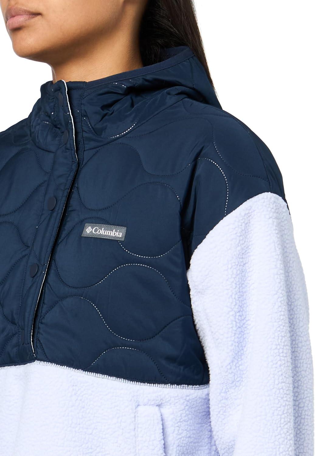 imageColumbia womens Cloud Point Hooded FleeceSnowdriftCollegiate Navy