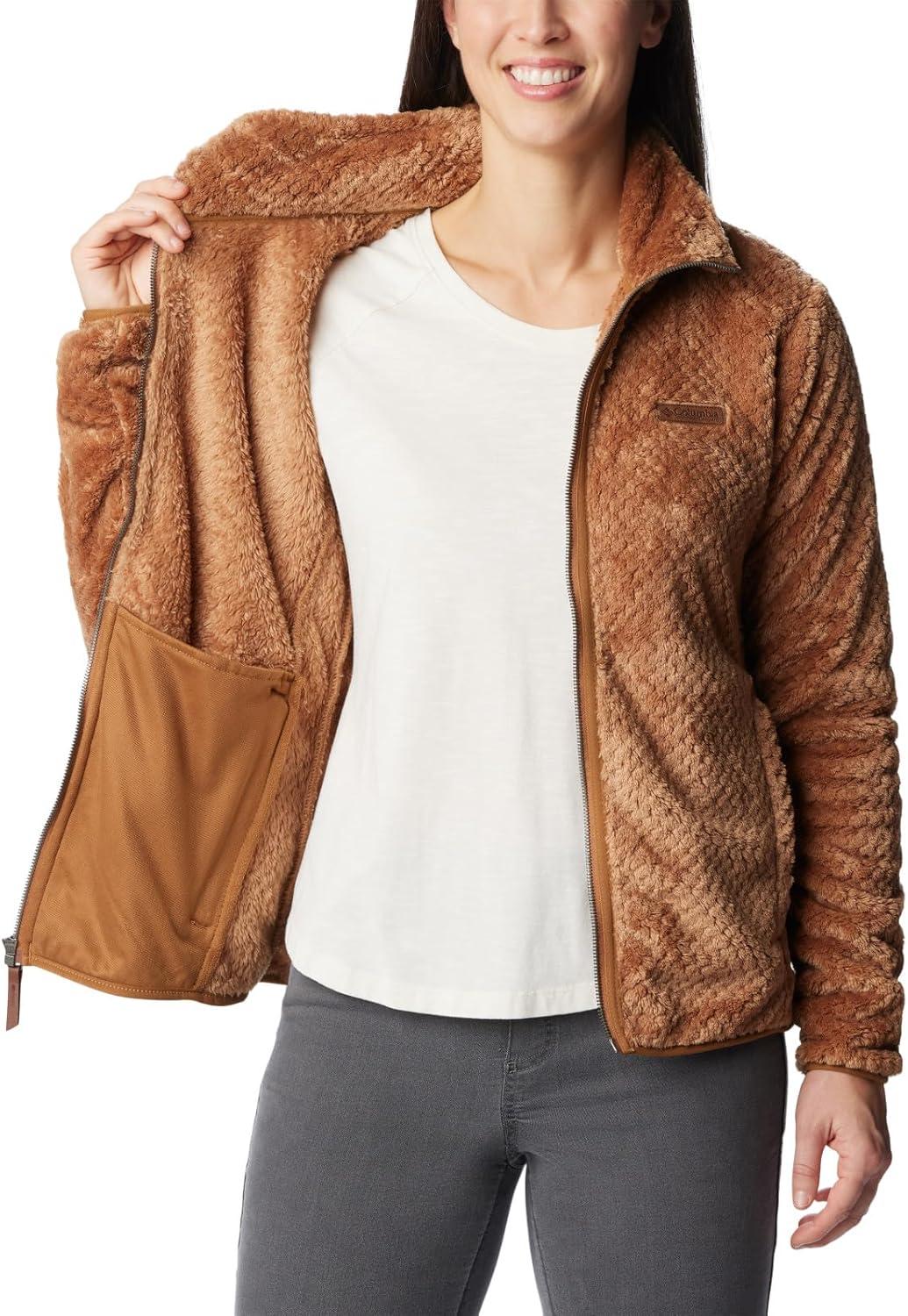 imageColumbia womens Fire Side Ii Sherpa Full ZipCamel Brown