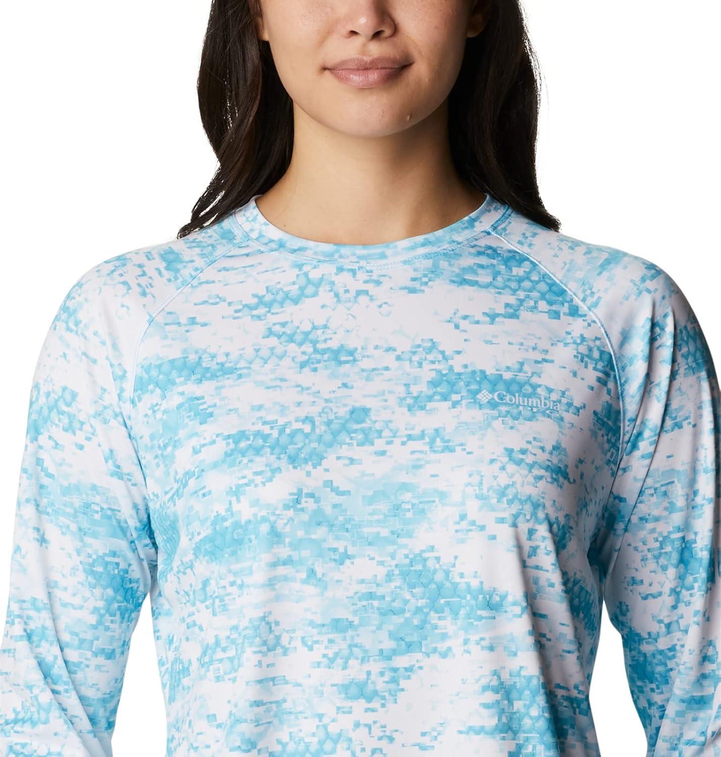 imageColumbia womens Super Tidal Tee Long SleeveAtoll Pfg Camo Print