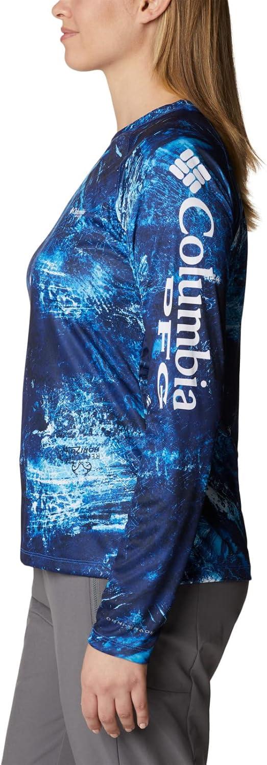 imageColumbia womens Super Tidal Tee Long SleeveBlue Macaw Realtree Horizon