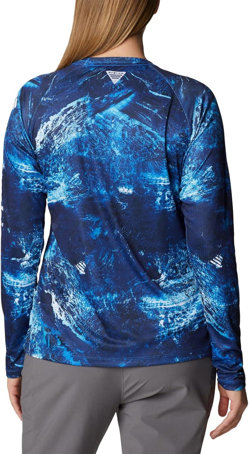 imageColumbia womens Super Tidal Tee Long SleeveBlue Macaw Realtree Horizon