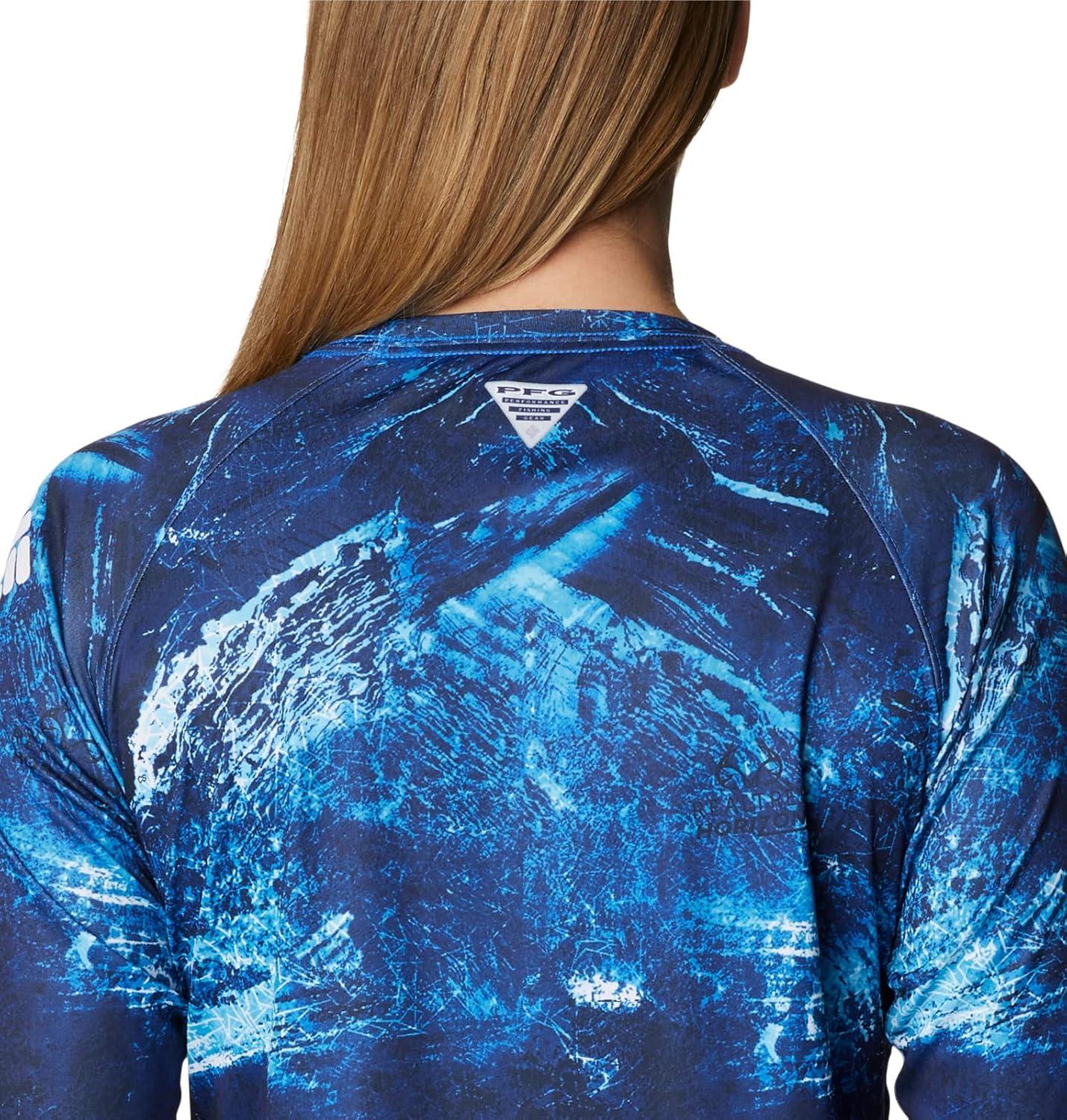 imageColumbia womens Super Tidal Tee Long SleeveBlue Macaw Realtree Horizon