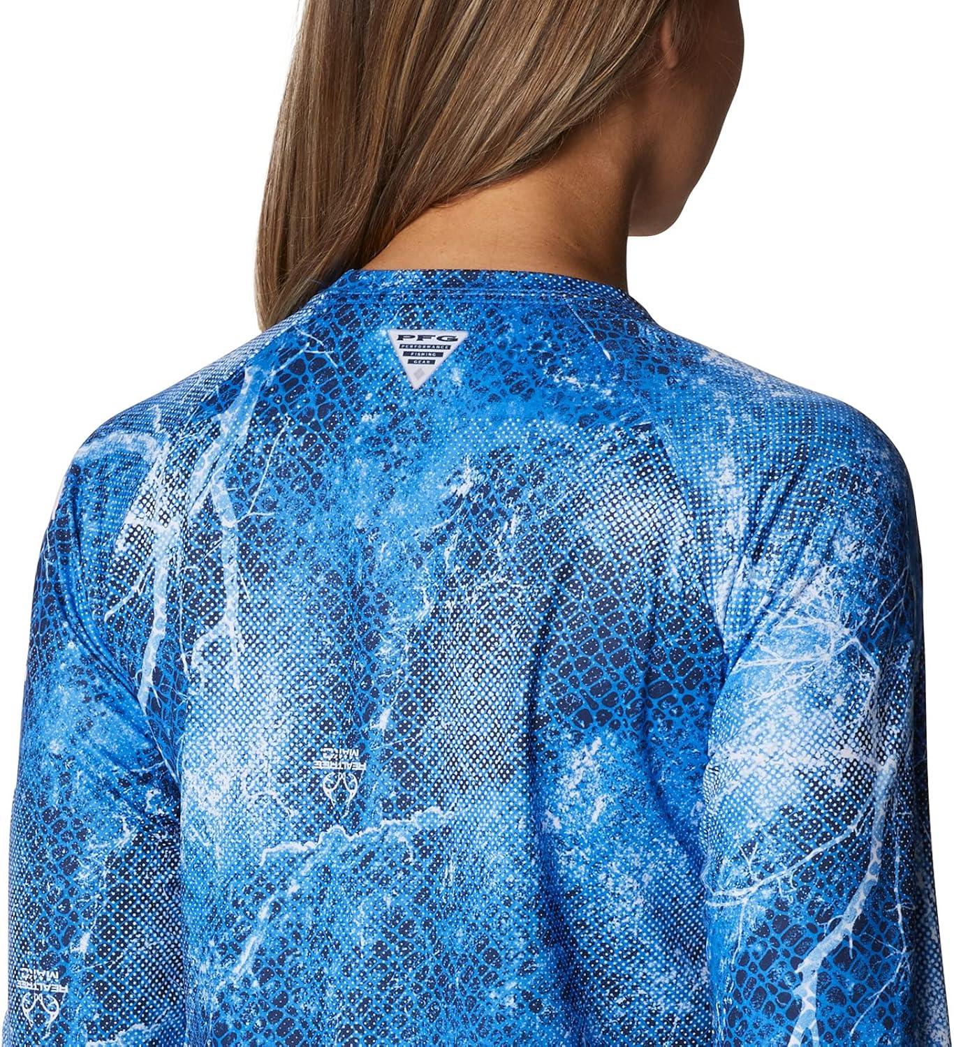 imageColumbia womens Super Tidal Tee Long SleeveHarbor Blue Realtree Mako