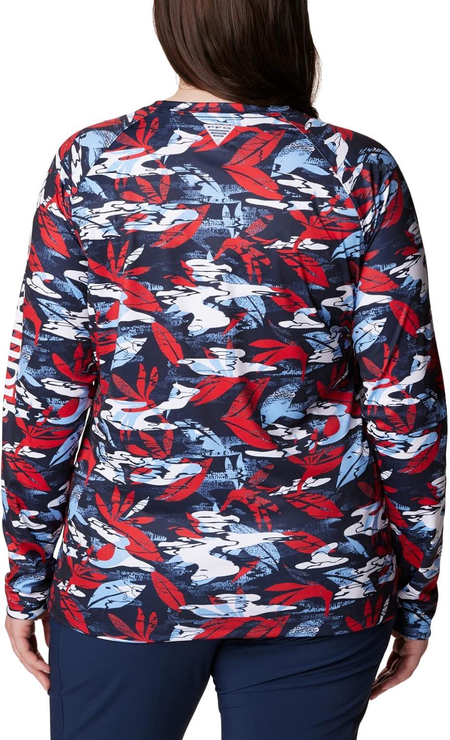 imageColumbia womens Super Tidal Tee Long SleeveRed Spark Shorebreak