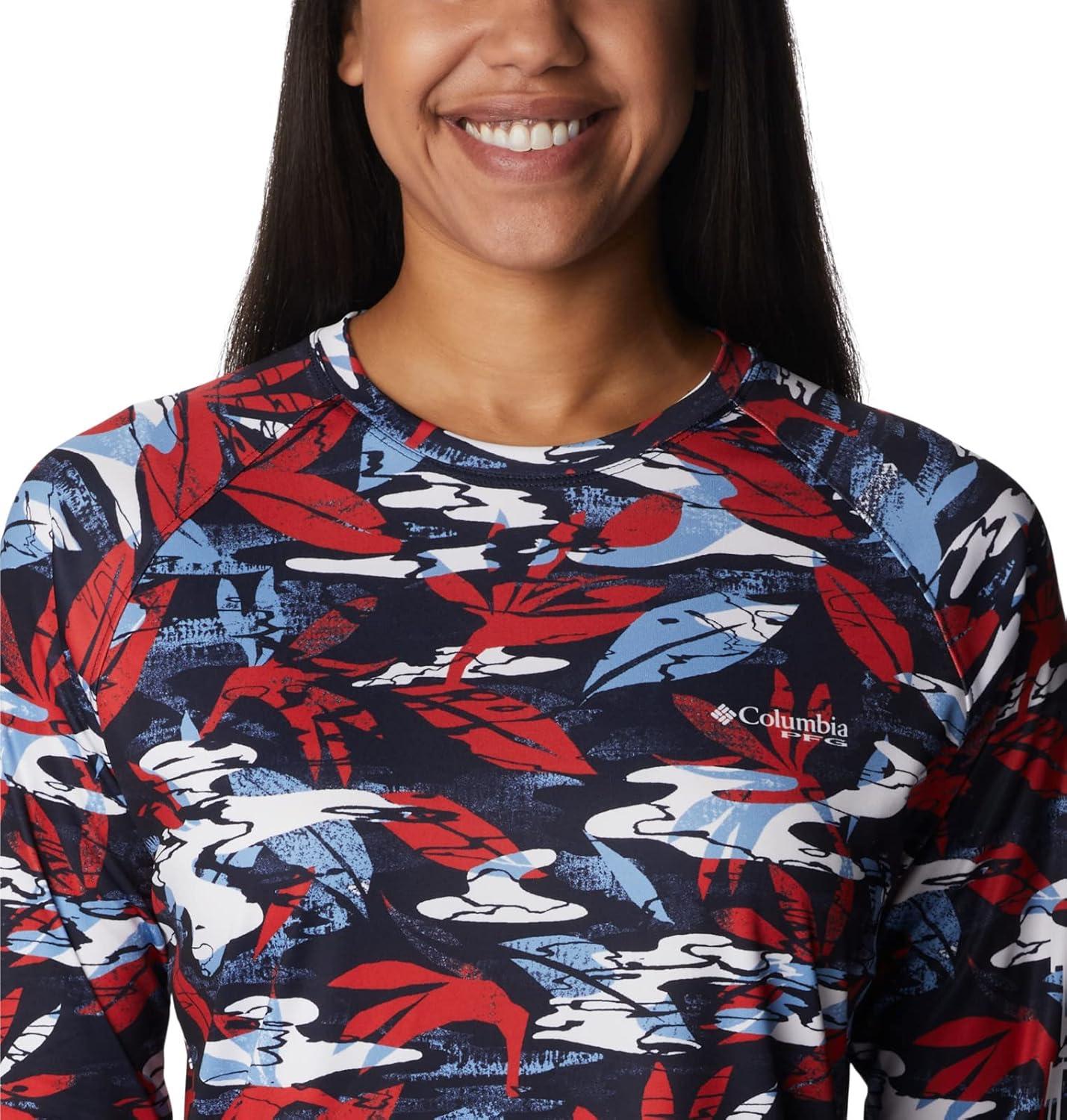 imageColumbia womens Super Tidal Tee Long SleeveRed Spark Shorebreak