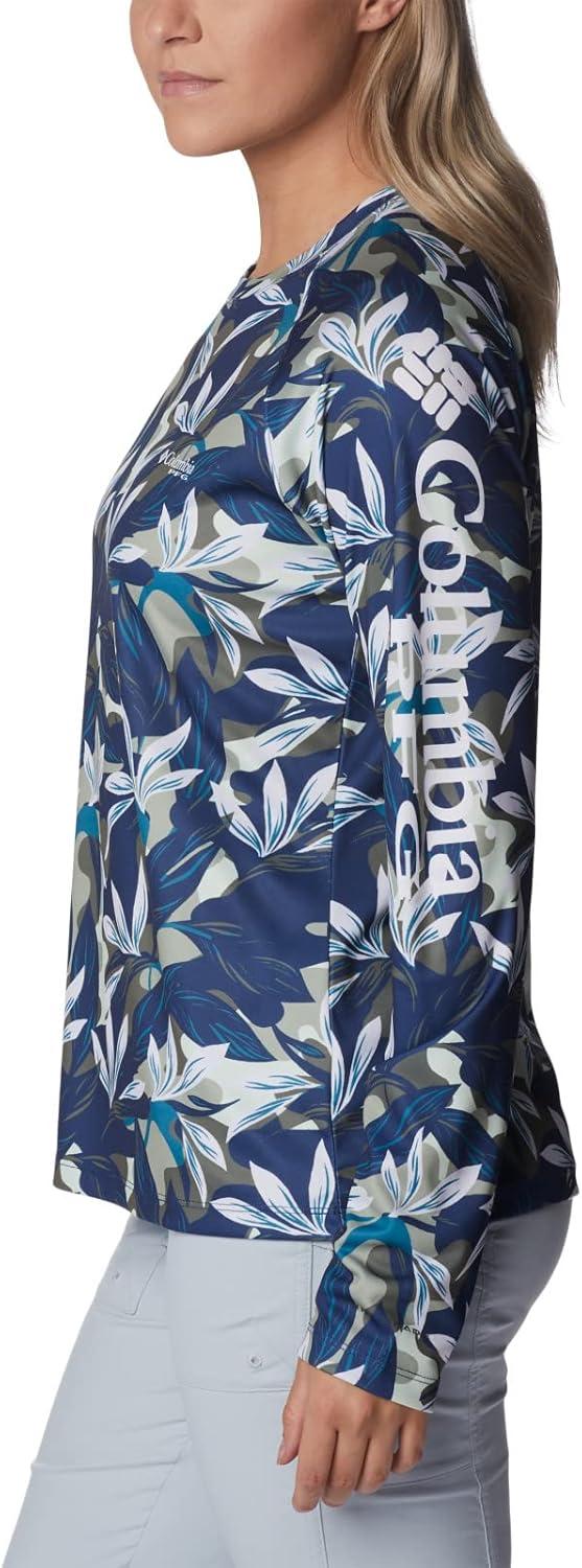 imageColumbia womens Super Tidal Tee Long SleeveSafari Hidden Paradise