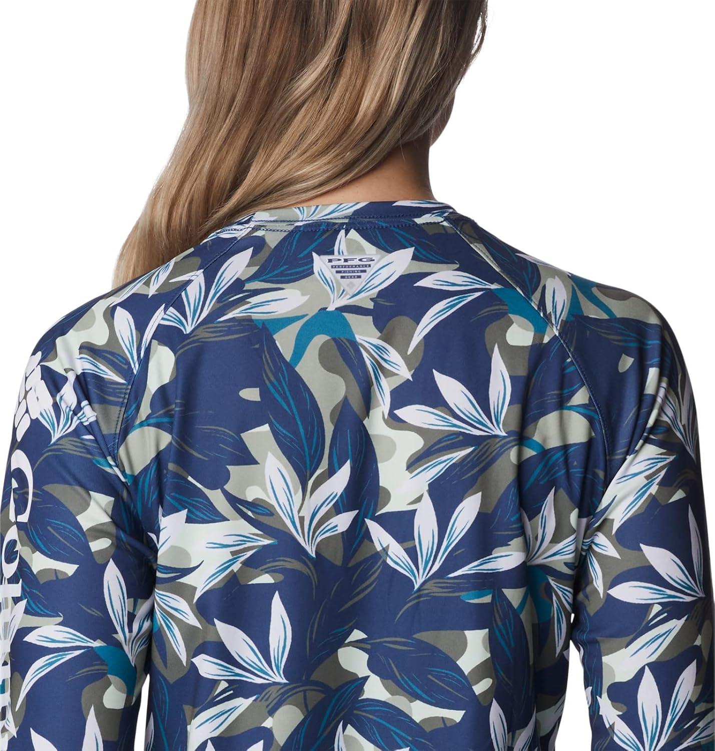 imageColumbia womens Super Tidal Tee Long SleeveSafari Hidden Paradise