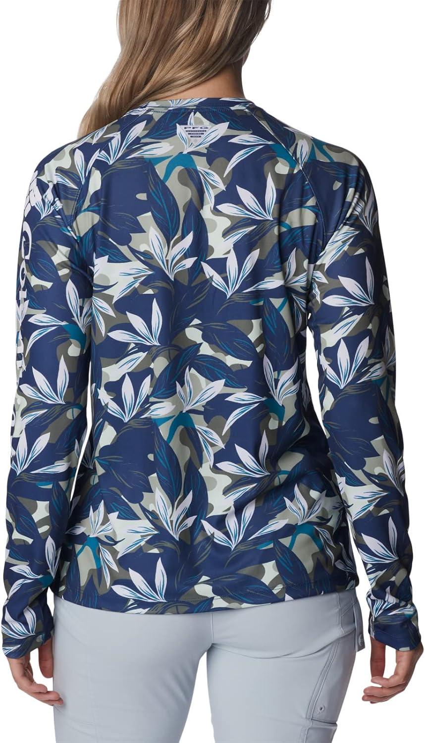 imageColumbia womens Super Tidal Tee Long SleeveSafari Hidden Paradise