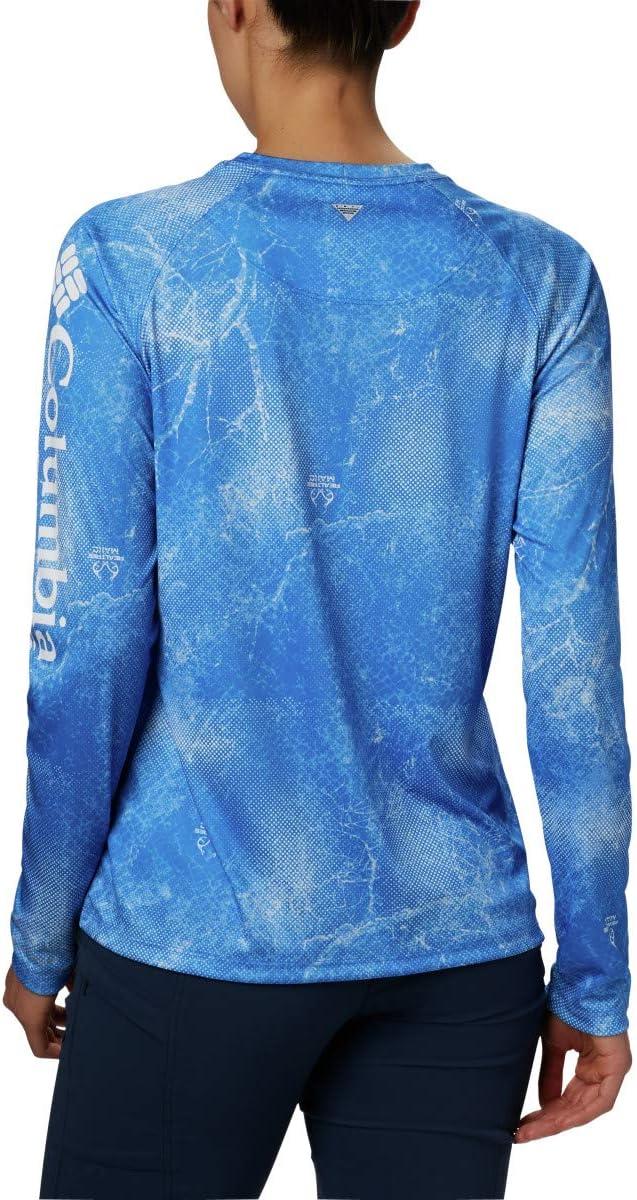 imageColumbia womens Super Tidal Tee Long SleeveStormy Blue Mako Print