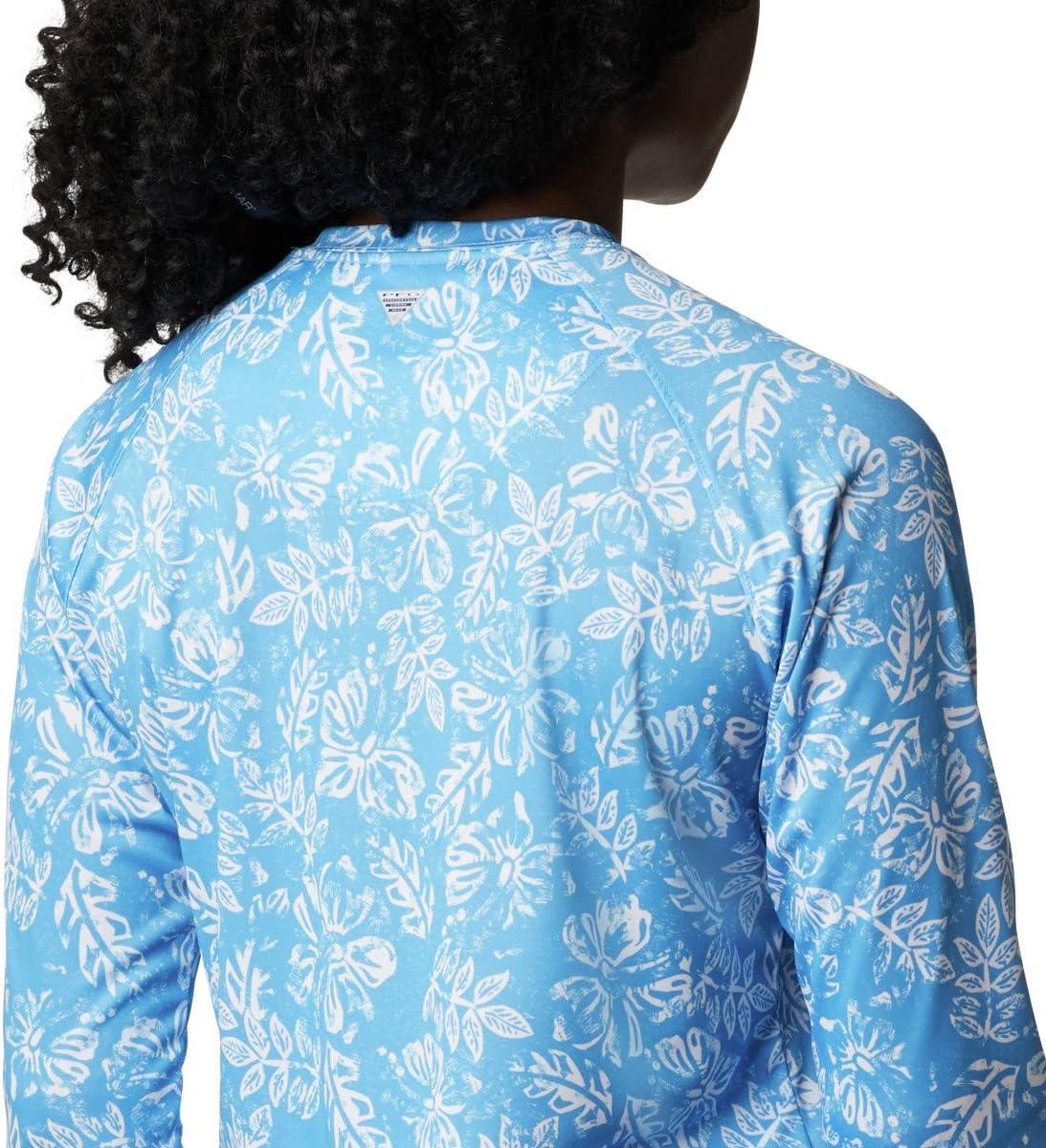 imageColumbia womens Super Tidal Tee Long SleeveYacht Archive Palms Print