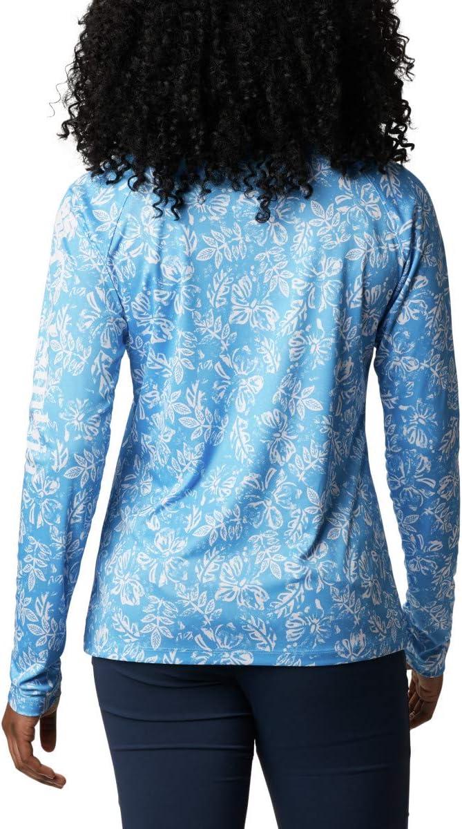 imageColumbia womens Super Tidal Tee Long SleeveYacht Archive Palms Print