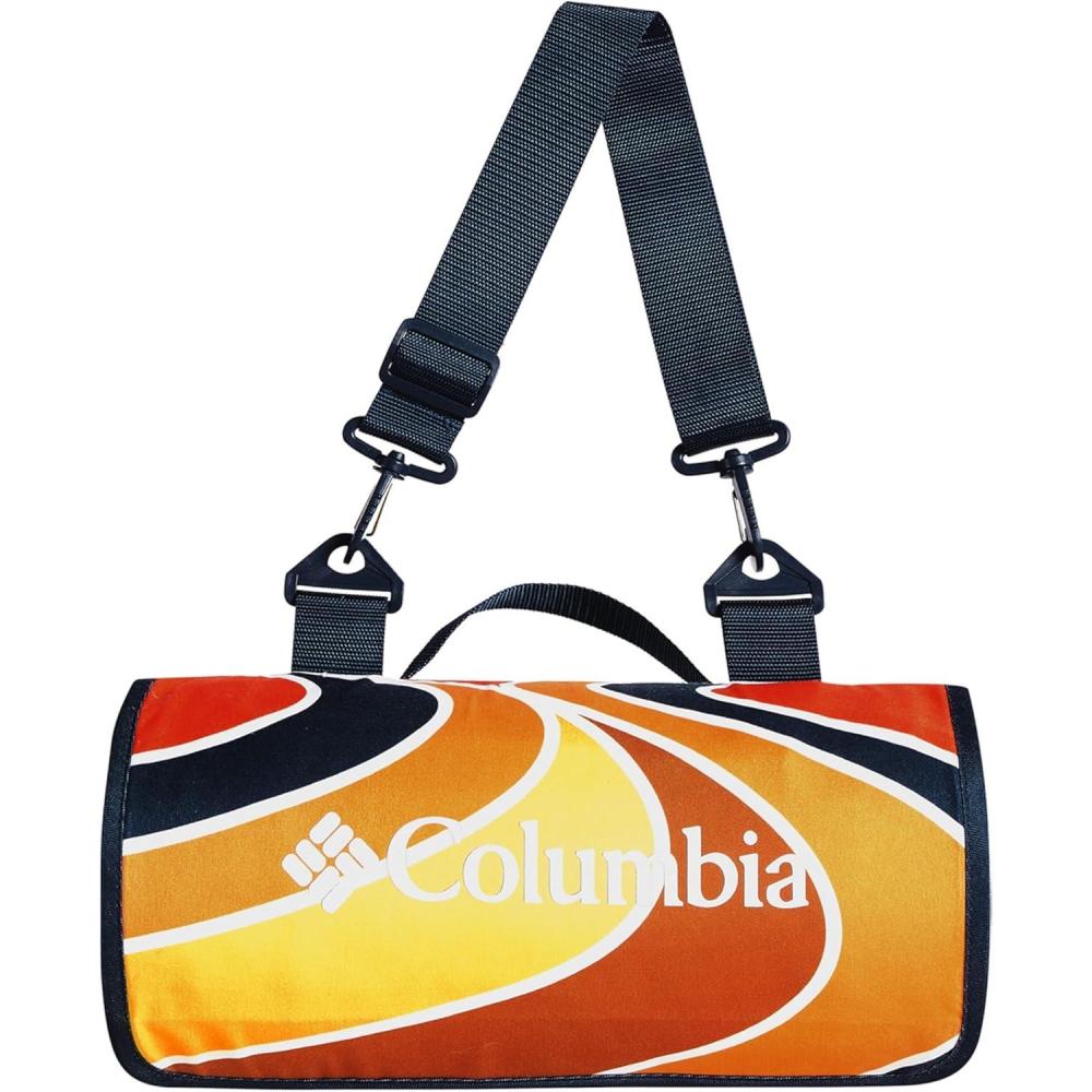 imageColumbia 72quot x 72quot Lightweight Packable Tote Blanket Warm ampamp Cozy Outdoor Essentials for Camping Picnics and Adventures 100 Polyester Fill Waterproof Printed Microfiber Rodney SteelSun Trek