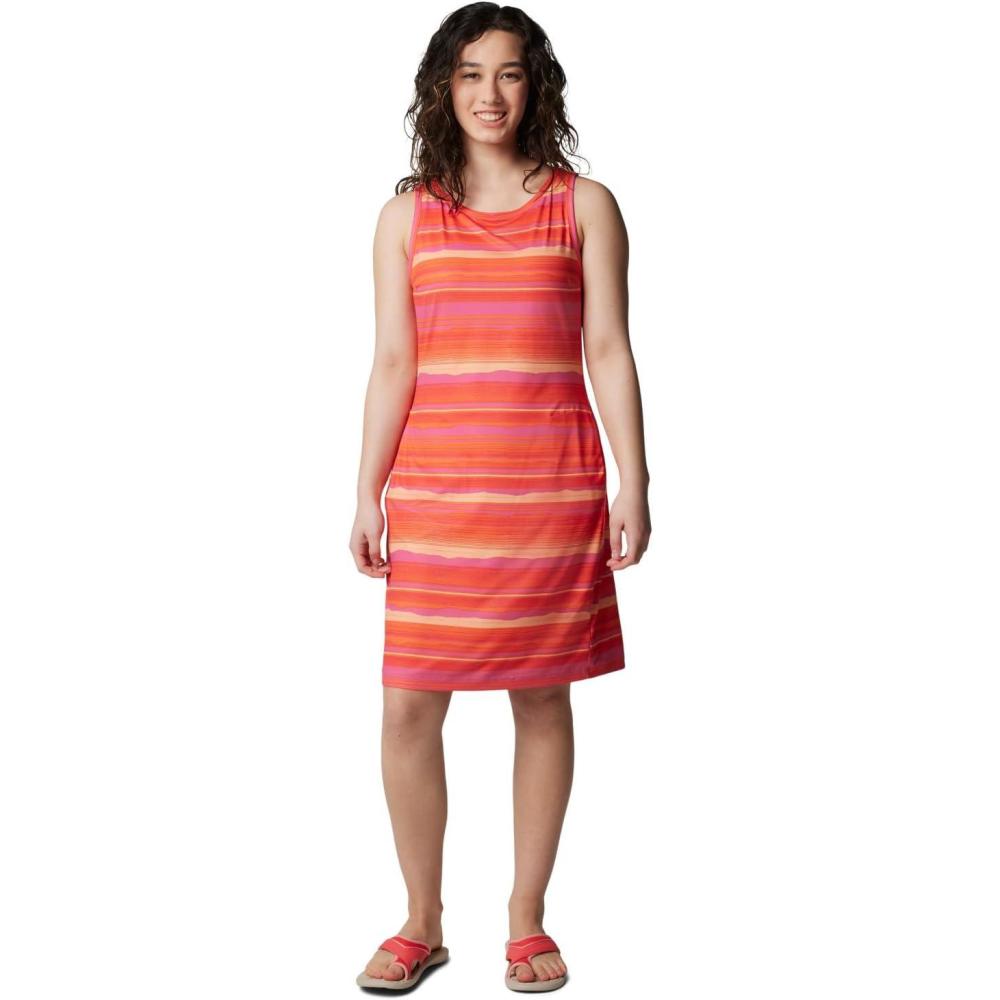 imageColumbia Chill River Printed DressSunset OrangeHorizons Stripe