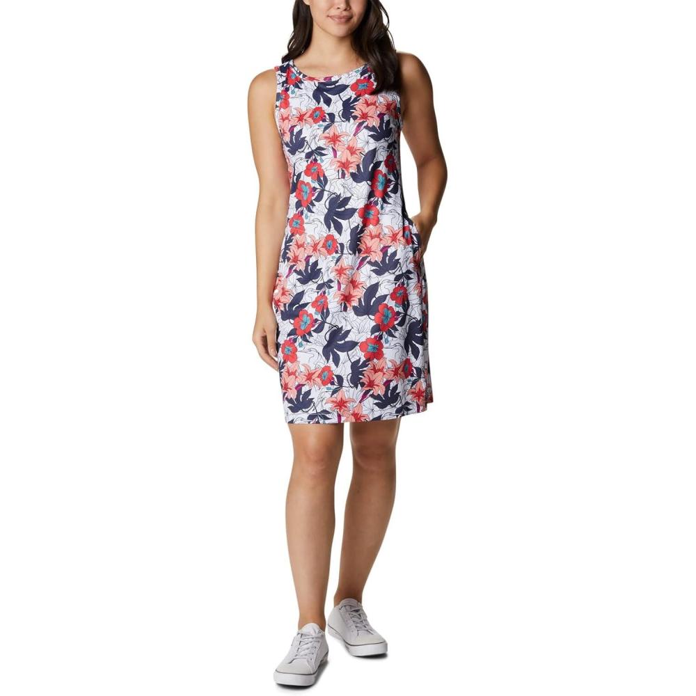 imageColumbia Chill River Printed DressWhite Lakeshore Floral Multi