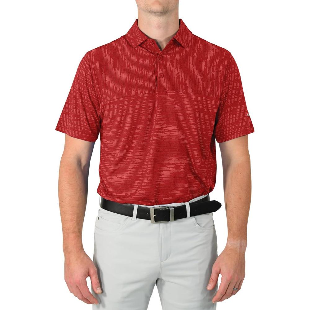 imageColumbia Golf Mens OmniWick Heading Out PoloIntense Red