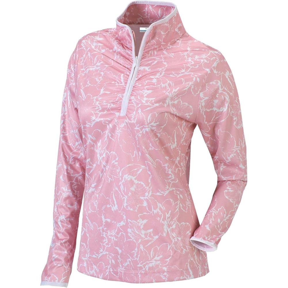 imageColumbia Golf Womens OmniWick Twilight 14 PulloverVintage Pink