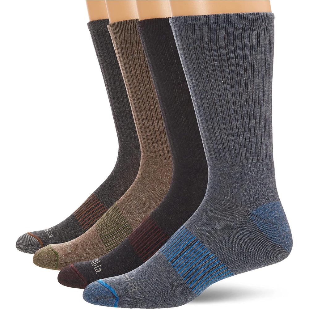 imageColumbia Mens 4 Pack Everyday Crew SocksMulti