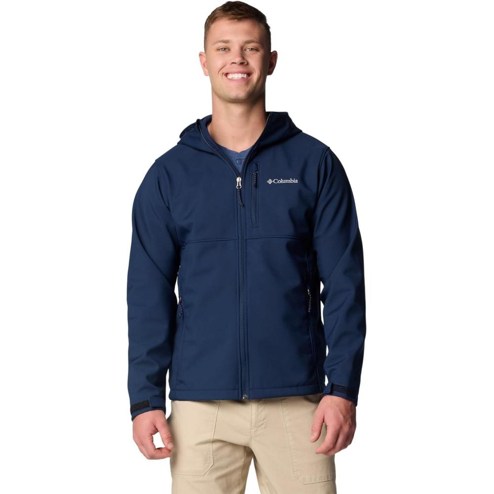 imageColumbia Mens Ascender II Hooded Softshell Rain JacketCollegiate Navy