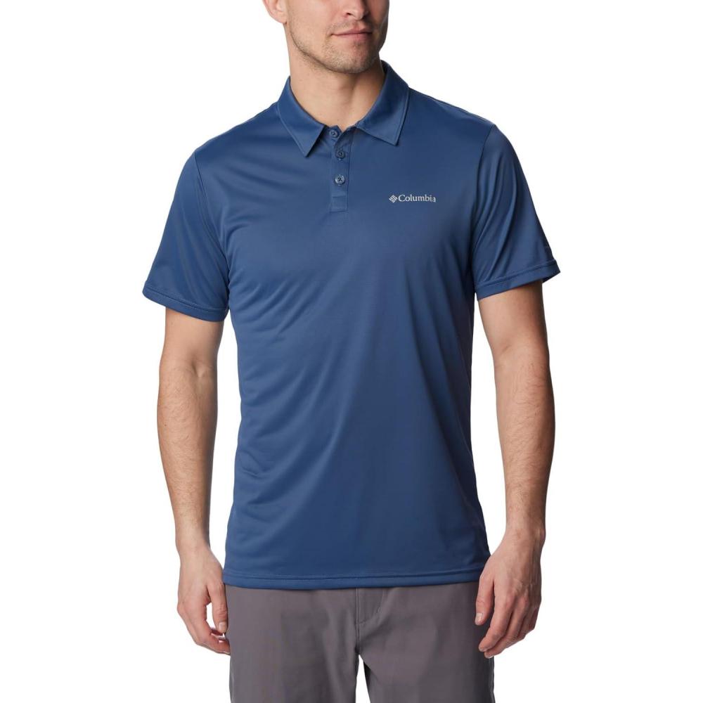 imageColumbia Mens Columbia Hike PoloHiking ShirtDark Mountain
