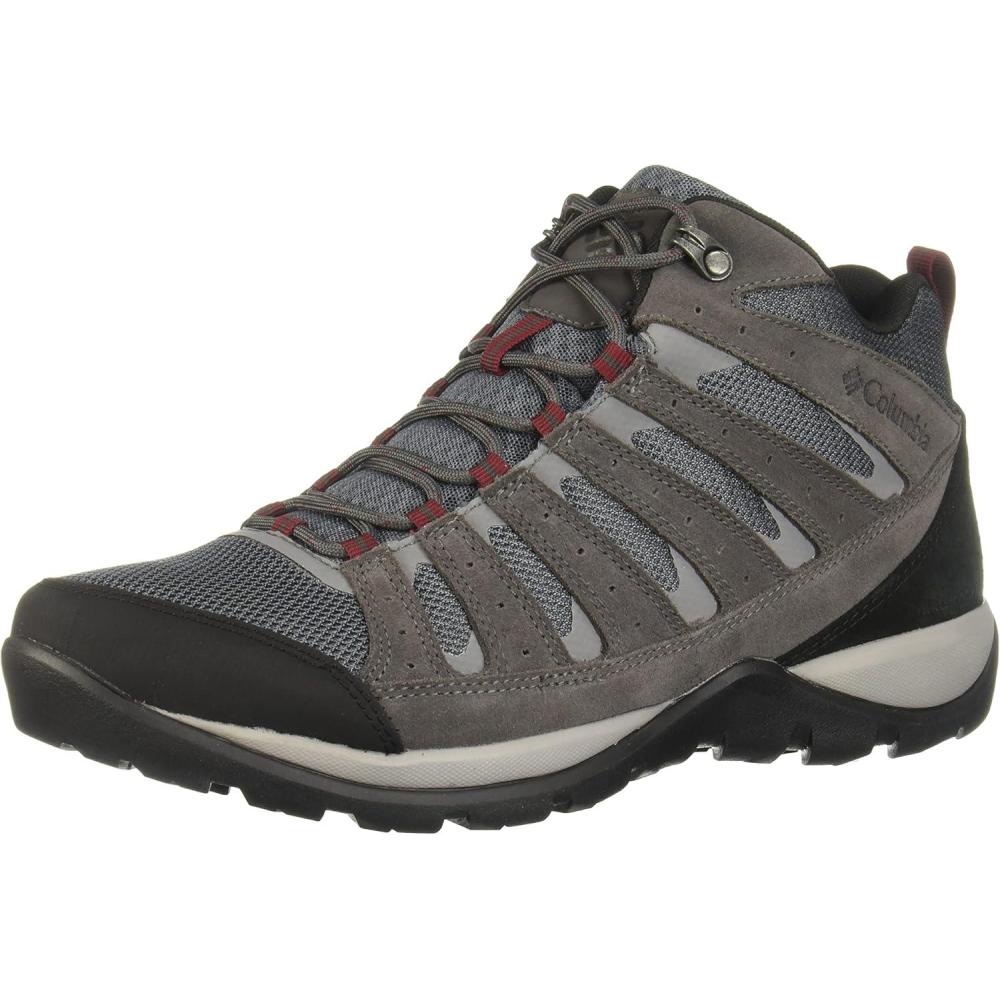 imageColumbia Mens Redmond V2 Mid WaterproofGraphiteRed Jasper