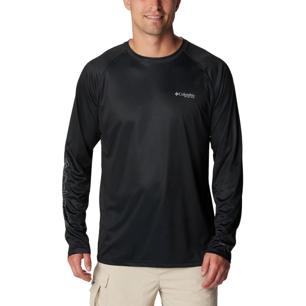 imageColumbia Mens Super Terminal Tackle PFG Super Fade Long SleeveBlackFish Hooks Super Fade