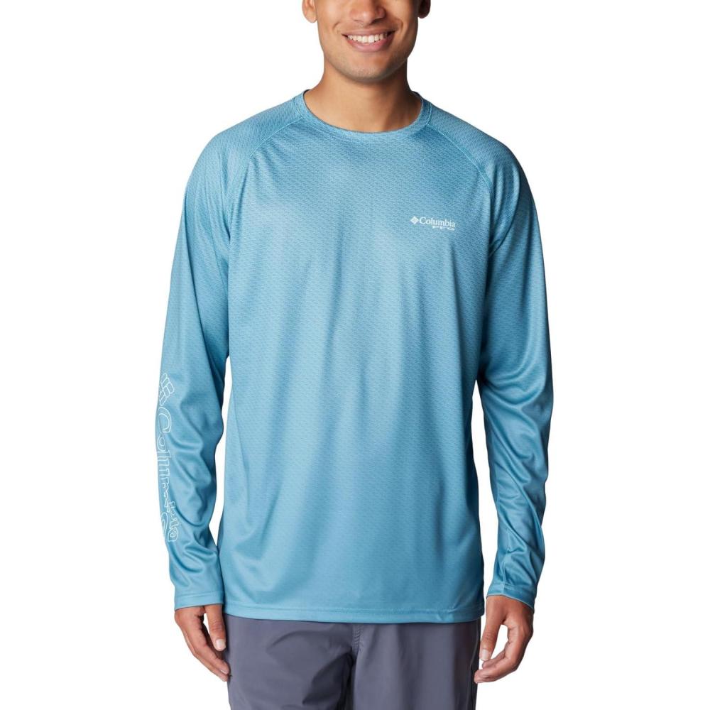 imageColumbia Mens Super Terminal Tackle PFG Super Fade Long SleeveCanyon BlueFish Hooks Super Fade