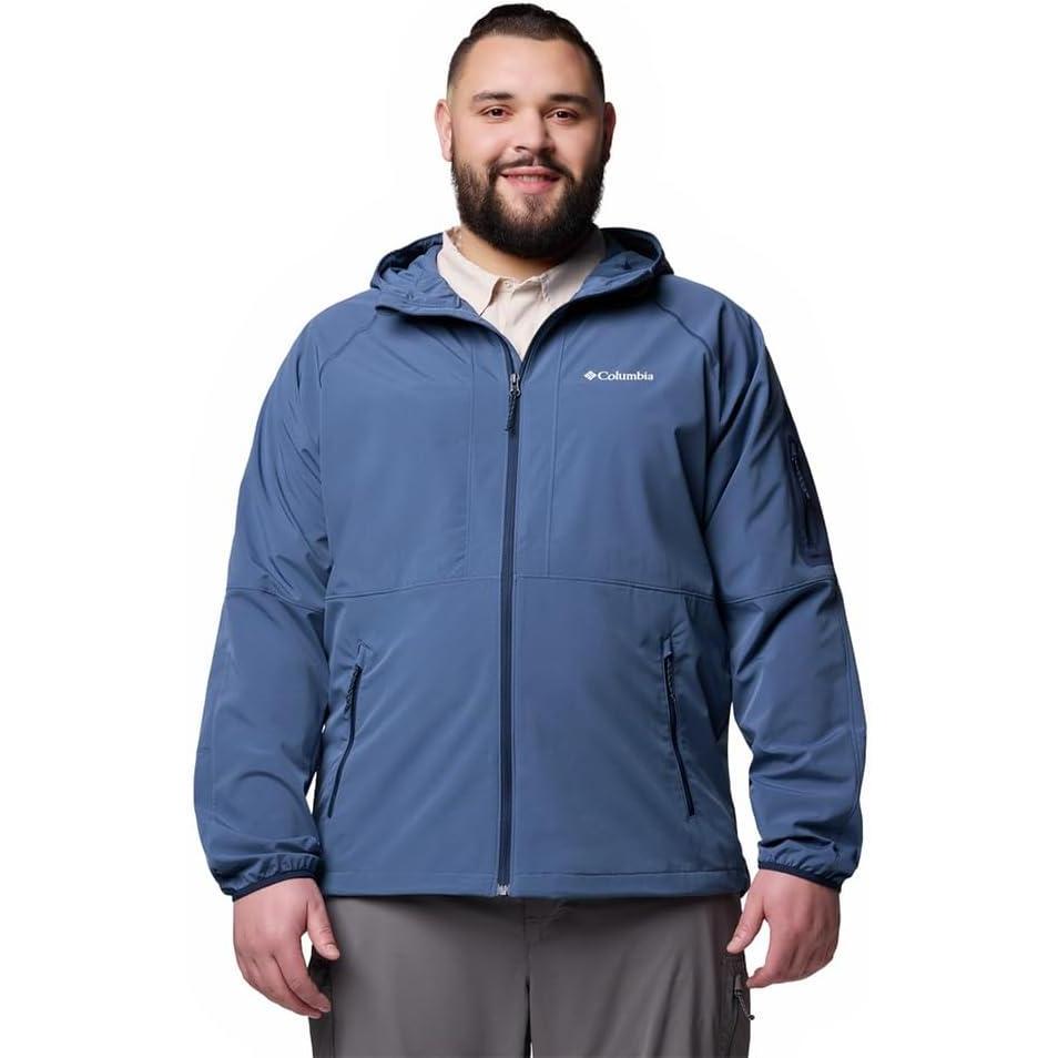 imageColumbia Mens Tall Heights II Hooded SoftshellDark Mountain