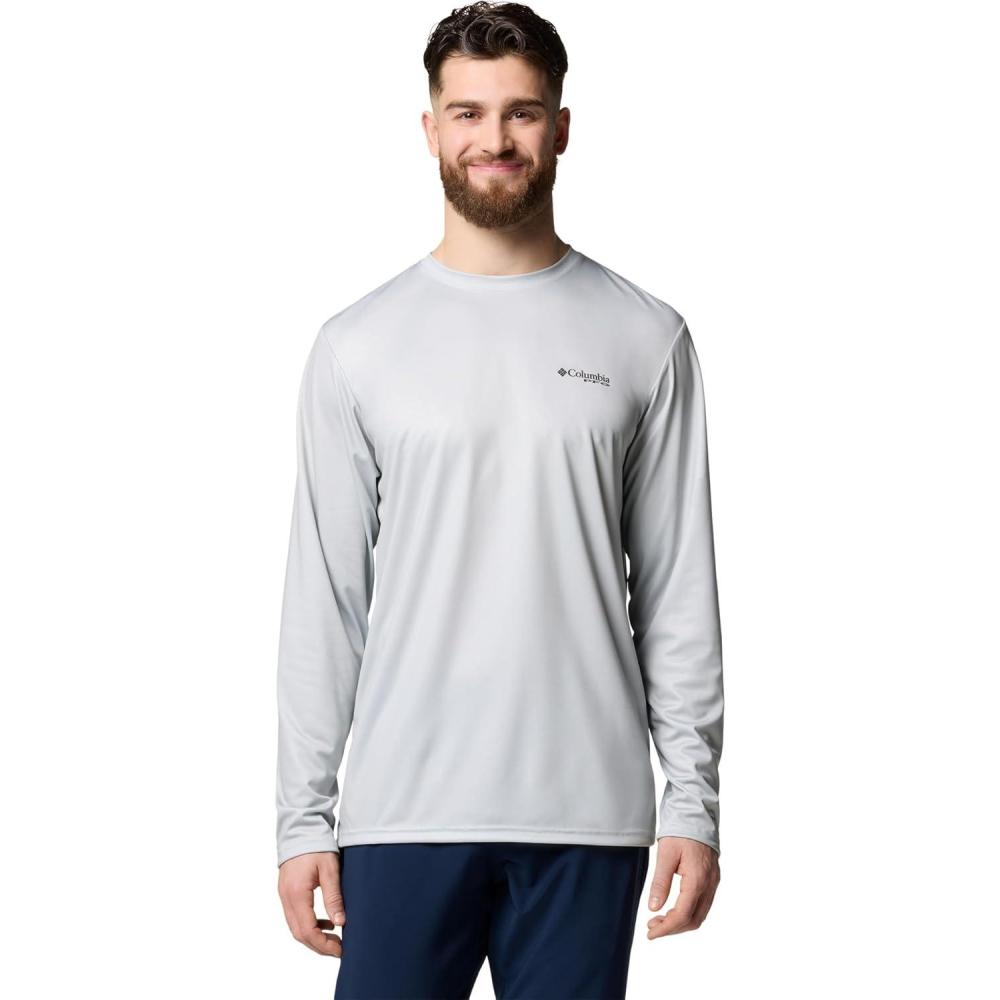 imageColumbia Mens Terminal Tackle PFG Tarpon Rise Long SleeveCool GreyTrout Rise