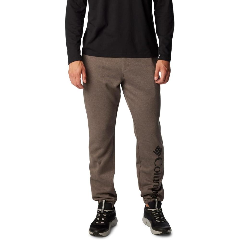 imageColumbia Mens Trek JoggerCharcoal Heather Vertical Logo