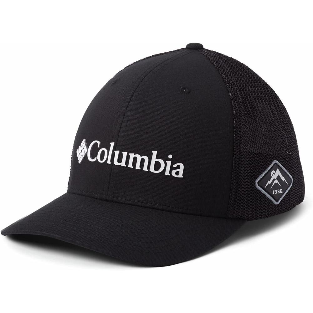 imageColumbia Mesh Ballcap BlackWhite LargeXLarge