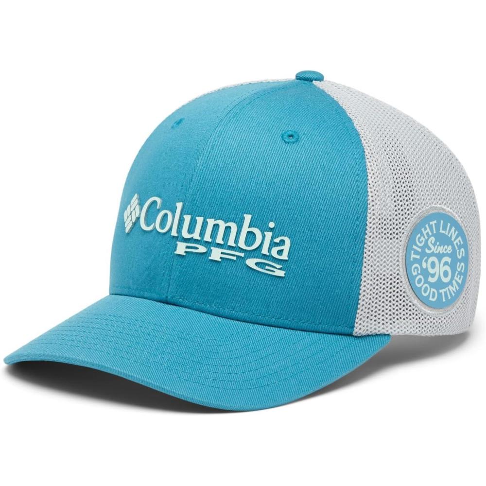 imageColumbia PFG Logo Mesh Ball CapCanyon BlueIcy Morn