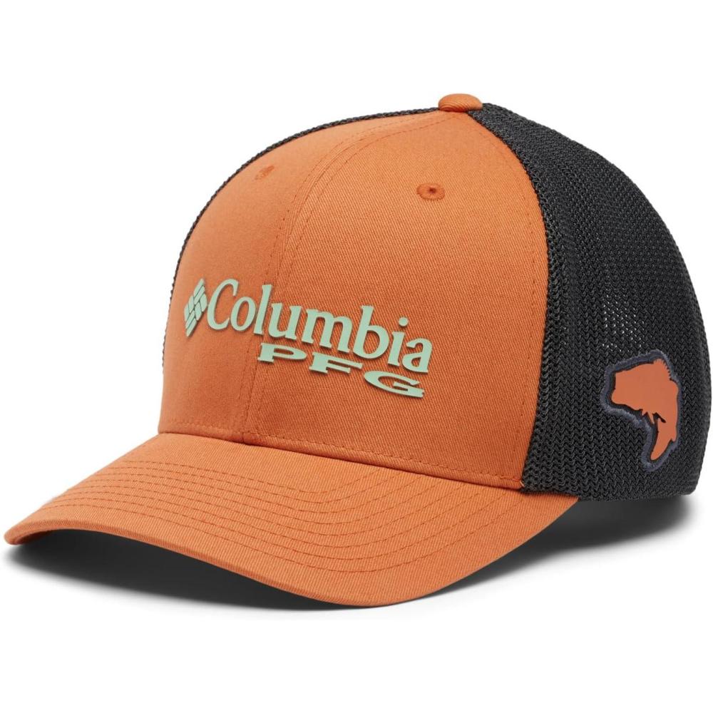 imageColumbia PFG Logo Mesh Ball CapDusty OrangeNew Mint