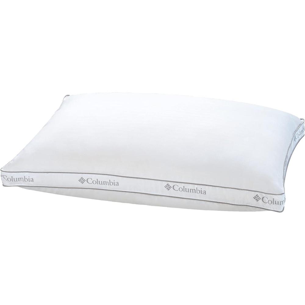 imageColumbia Ultimate Down Alternative Performance Queen Size Pillow with OmniWick ampamp Moisture Wicking Technology Breathable Side Sleeper Neck and Shoulder Support White StandardQueen Pack of 1