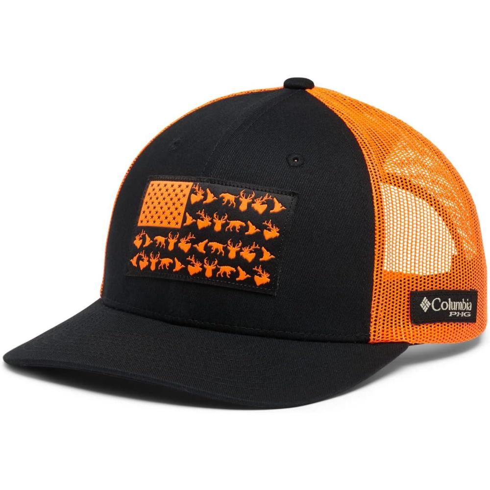 imageColumbia Unisex PHG Game Flag Mesh Snap Back High BlackBlaze One Size
