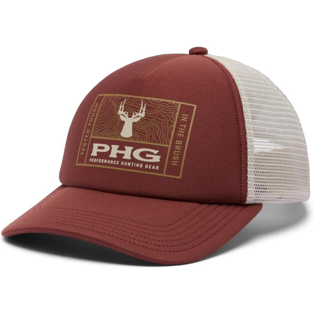 imageColumbia Unisex PHG Timberbuck Foam TruckerRed RocksDark StoneDeer Patch