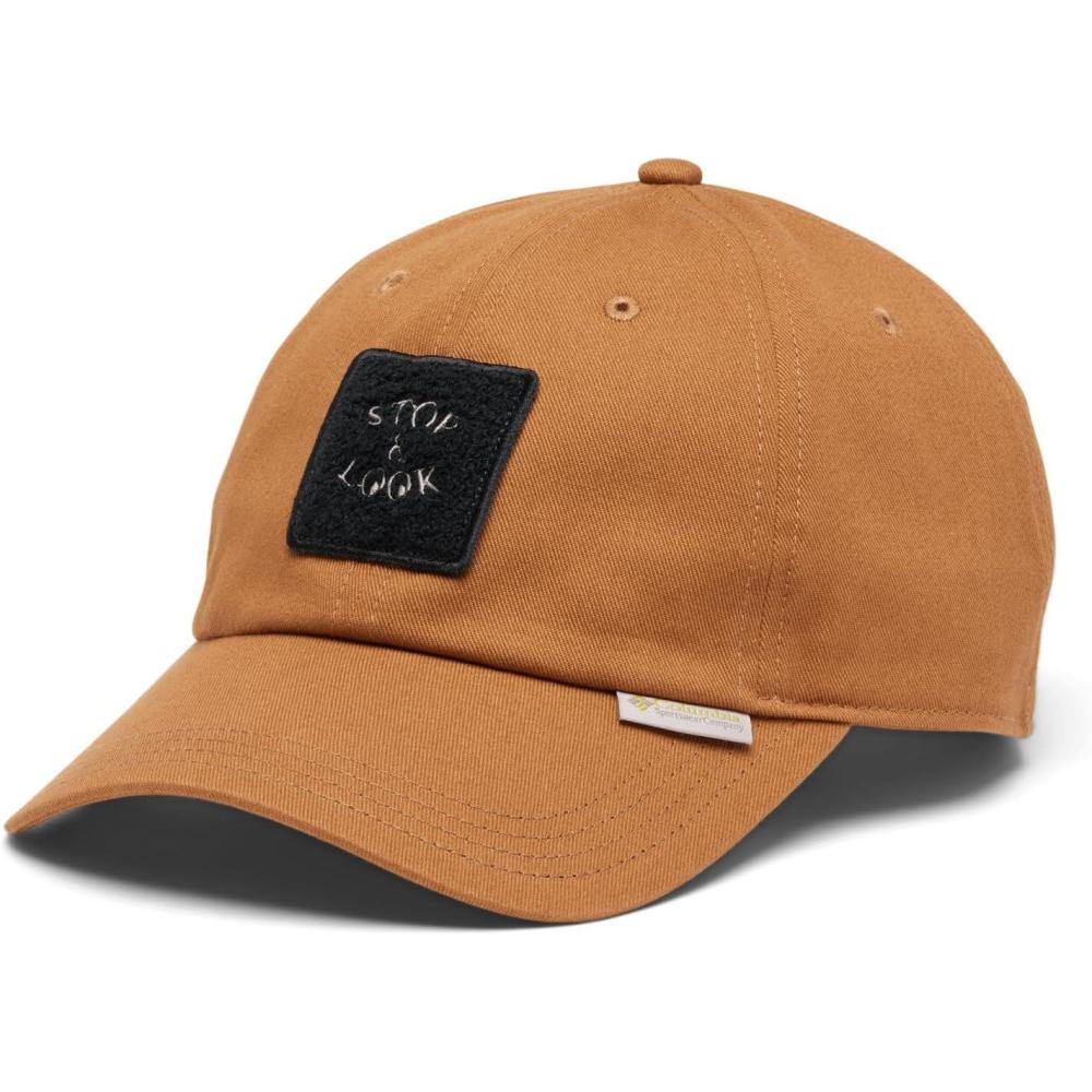 imageColumbia Unisex Provisions Ball Cap Lemon WashMountain LandscapeCamel BrownStop and Look
