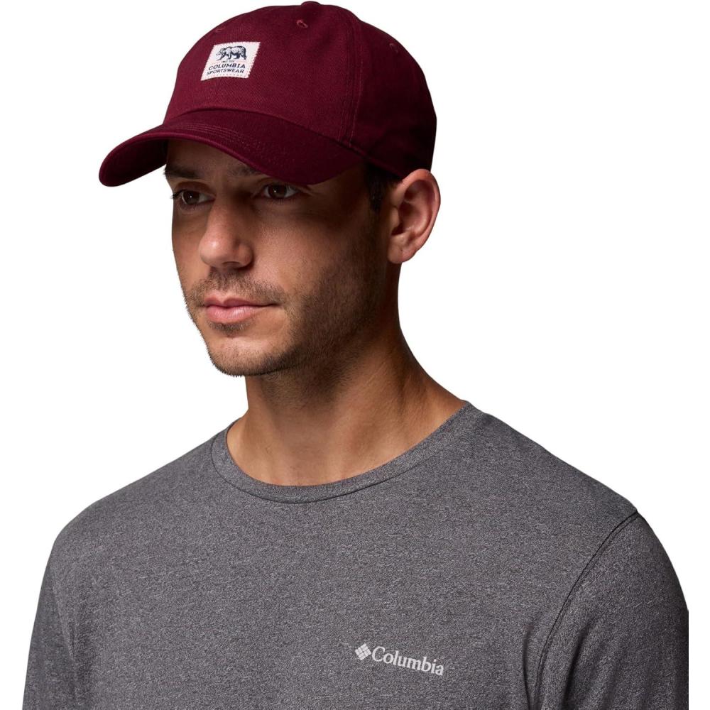 imageColumbia Unisex Provisions Ball Cap Lemon WashMountain LandscapeRich WineWoven Bear