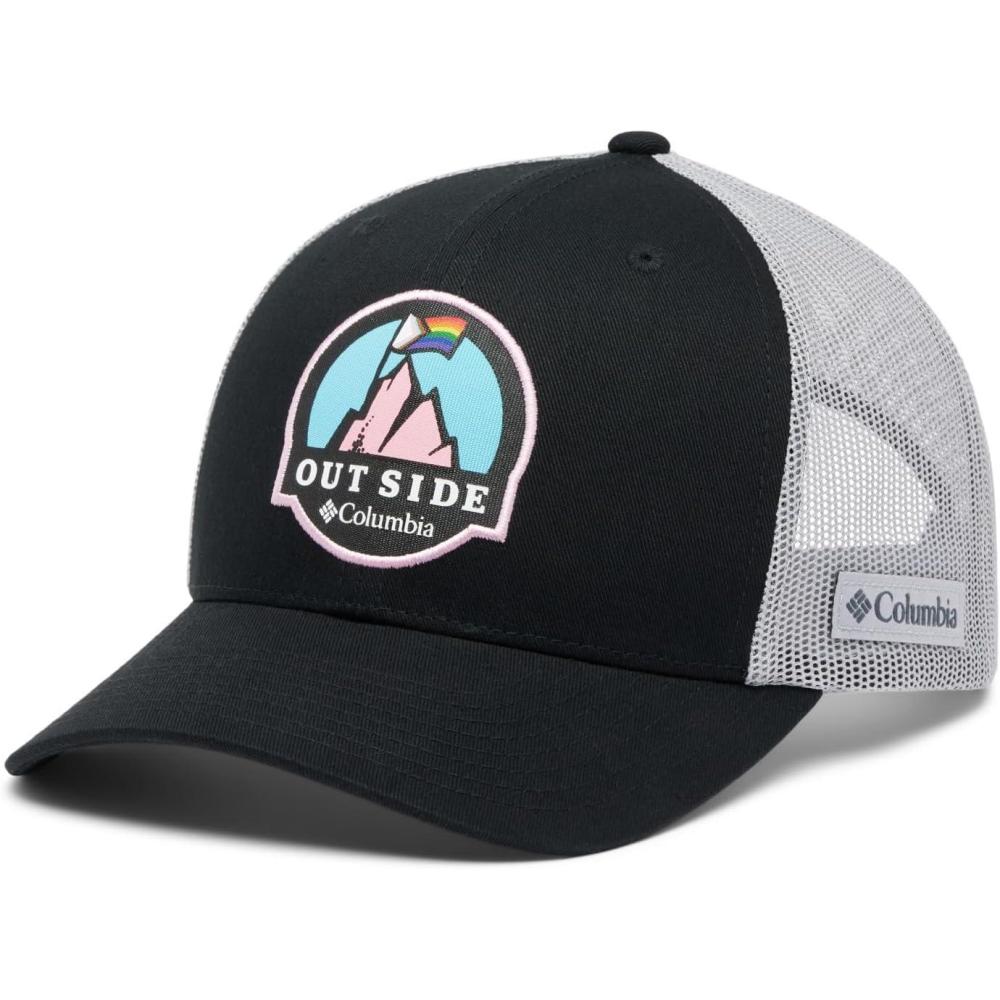 imageColumbia UnisexAdult Mesh Snap BackBlackColumbia GreyPride