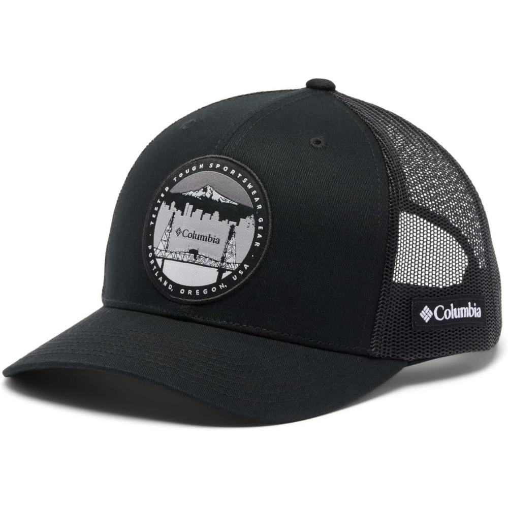 imageColumbia UnisexAdult Mesh Snap BackBlackPdx Cityscape