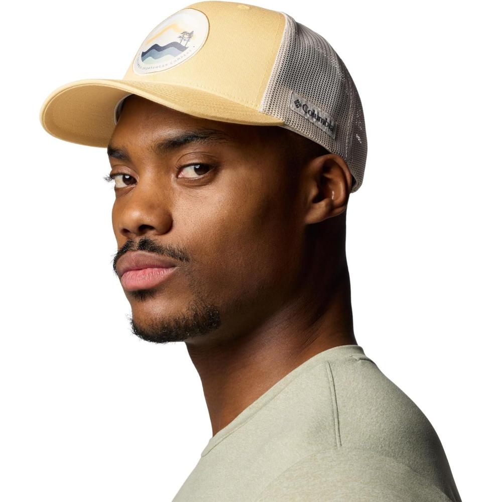 imageColumbia UnisexAdult Mesh Snap BackSand DuneDark StoneCircular Landscape
