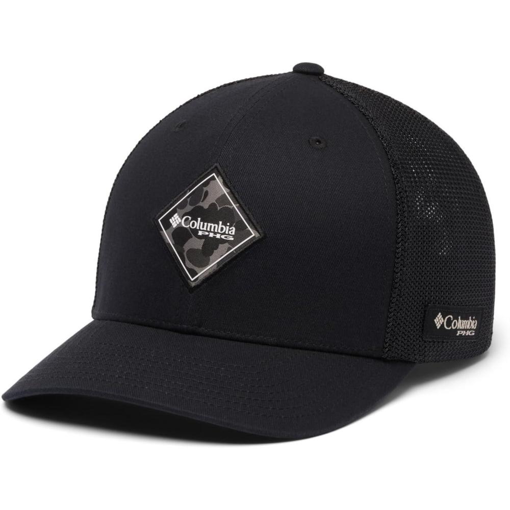 imageColumbia UnisexAdult PHG Antlers Mesh Ball CapCapBlackDelta Hunter Diamond