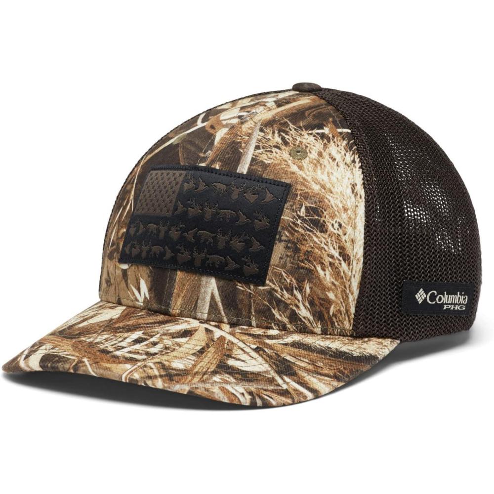 imageColumbia UnisexAdult PHG Camo Mesh Ball CapRealtree Max5Game Flag