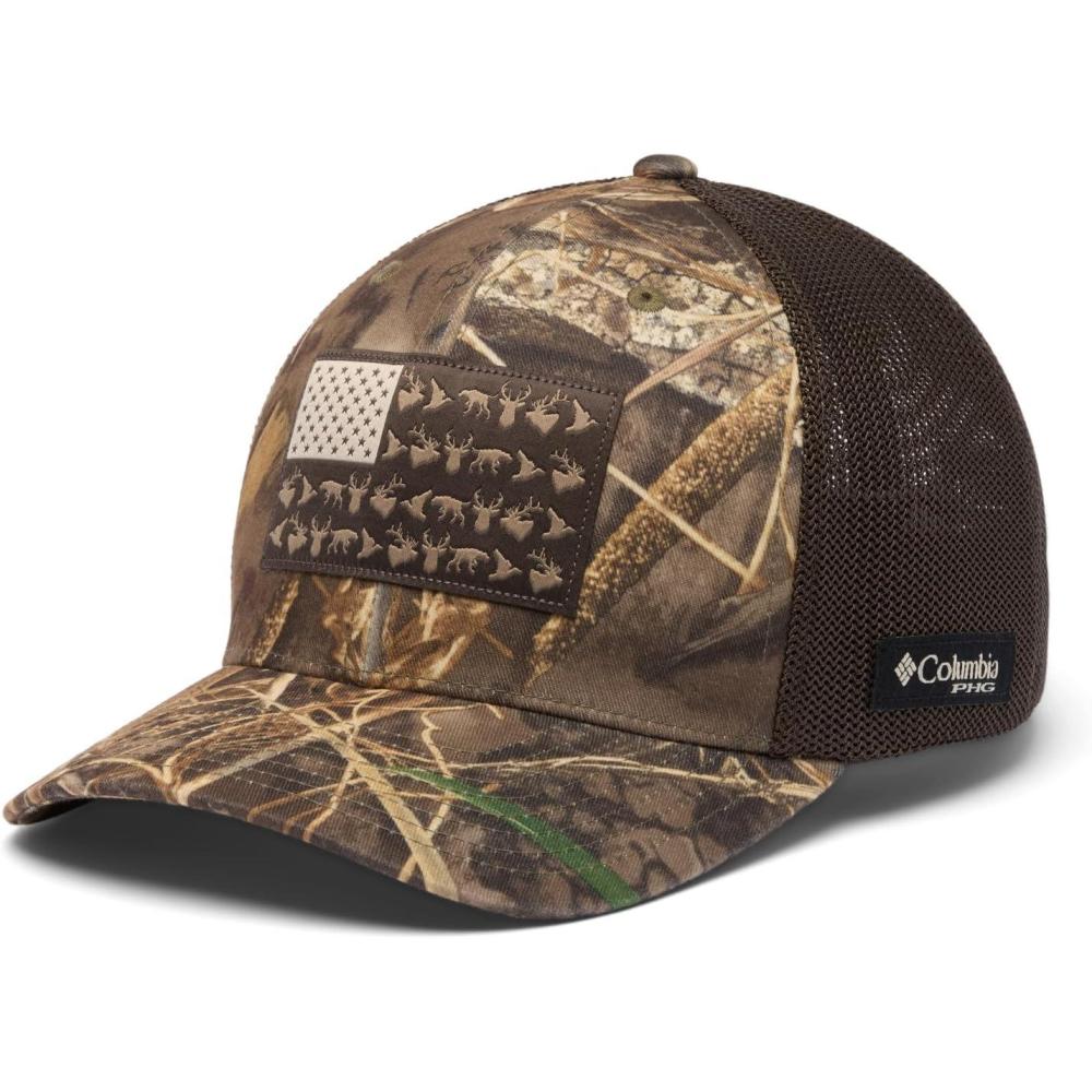 imageColumbia UnisexAdult PHG Camo Mesh Ball CapRealtree Max7Game Flag