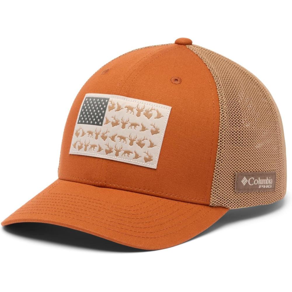imageColumbia UnisexAdult PHG Game Flag Mesh Ball Cap Low CrownCedarHunting Flag