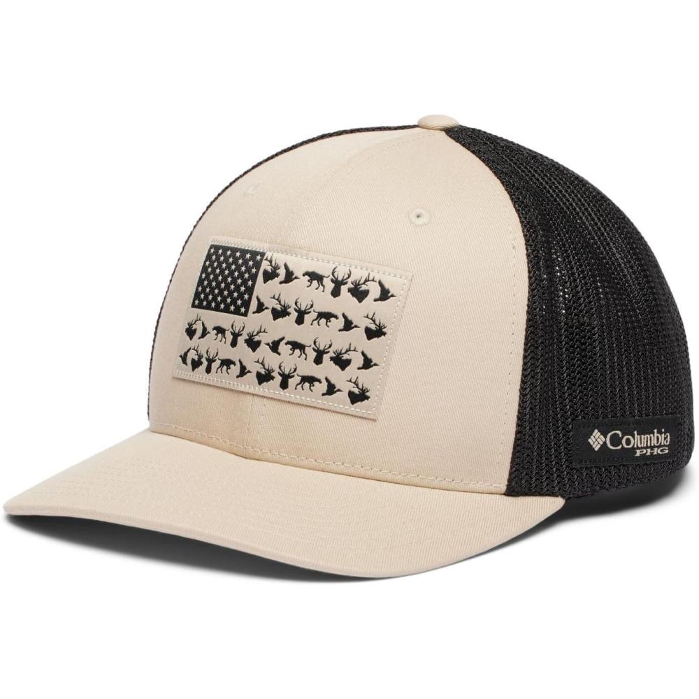 imageColumbia UnisexAdult PHG Game Flag Mesh Ball Cap Low CrownFossil