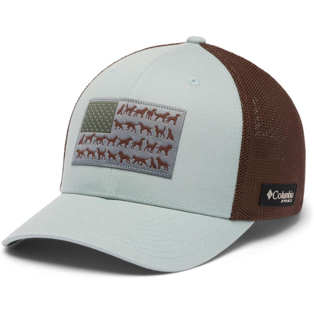 imageColumbia UnisexAdult PHG Game Flag Mesh Ball Cap  Low CrownNiagaraDog Flag