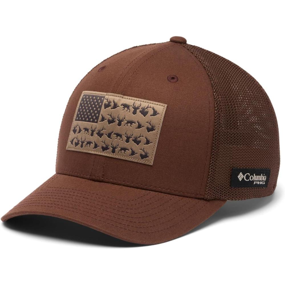 imageColumbia UnisexAdult PHG Game Flag Mesh Ball Cap Low CrownTobaccoHunting Flag